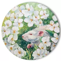 Крыска в цветах яблони