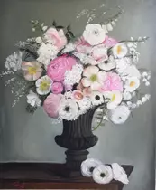 Цветы  в старинной вазе (Из серии «Флер Виктории»)