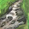Нижний свод горного водопада
