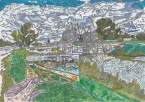 -Пляж половинки персика