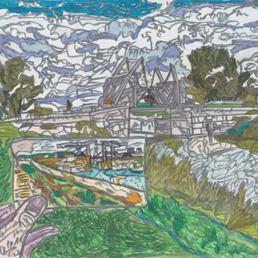 -Пляж половинки персика