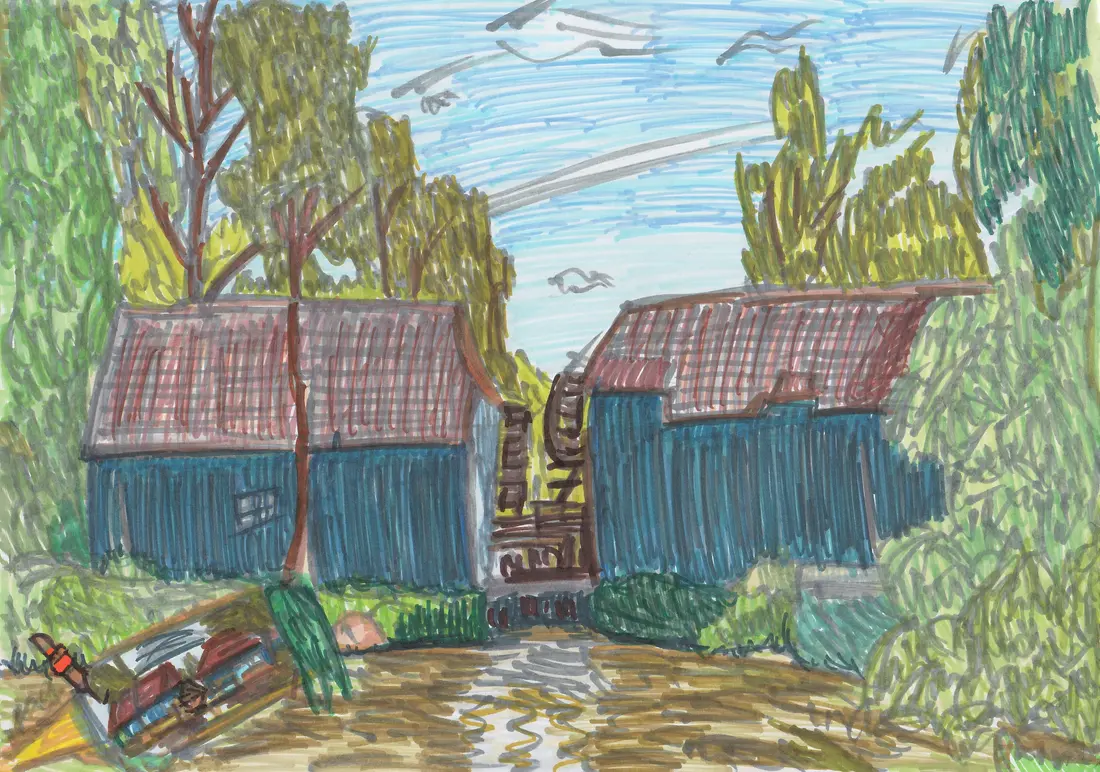 -Бегущий поток под полётом голубя