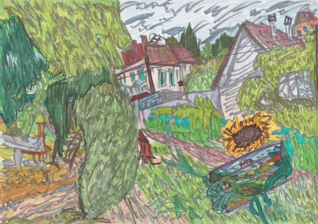 -Дача соседа. Усердный труд.