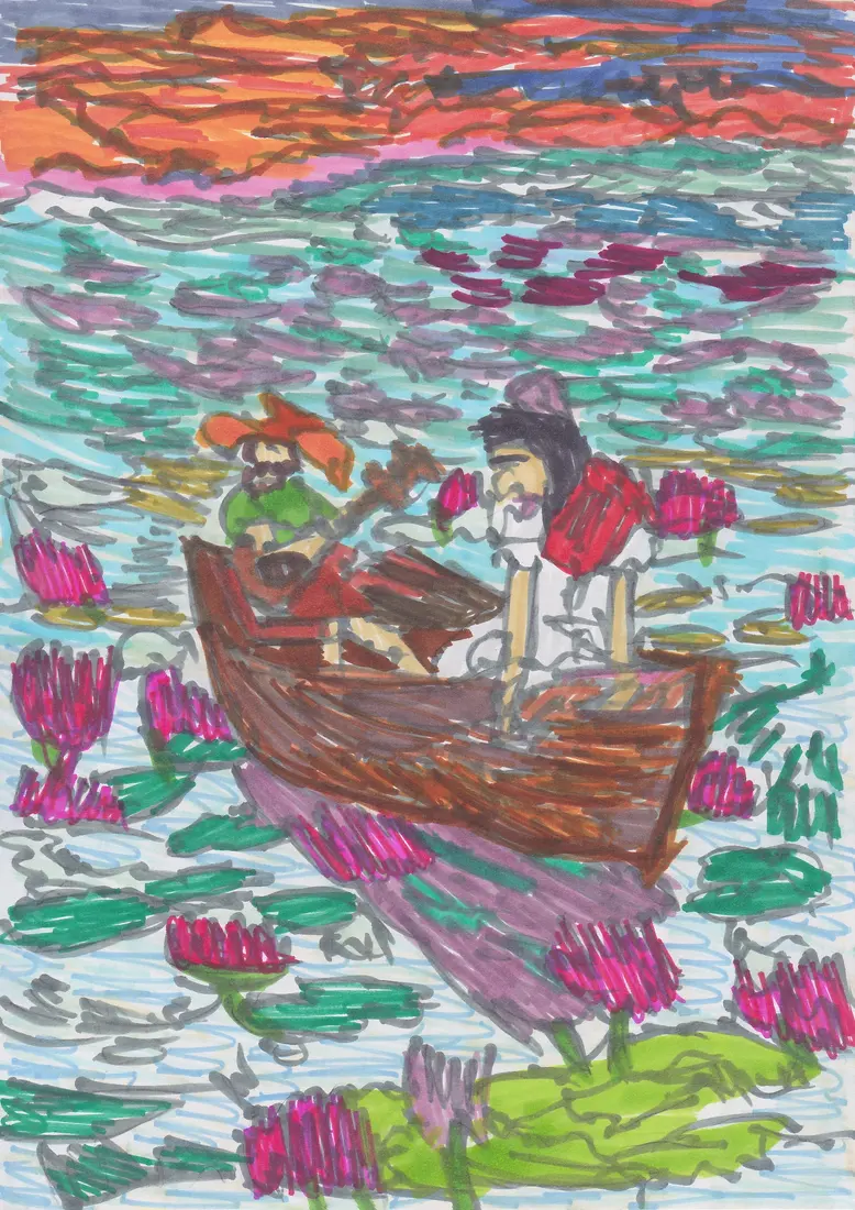 -A load on a boat for going abroad as prophecy told