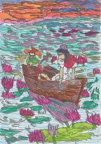 -A load on a boat for going abroad as prophecy told